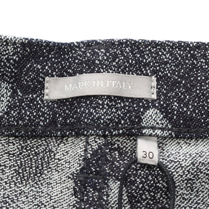 Christian Dior × PETER DOIG カモフラージュ デニムパンツ コットン インディゴブルー オフホワイト クリスチャンディオール