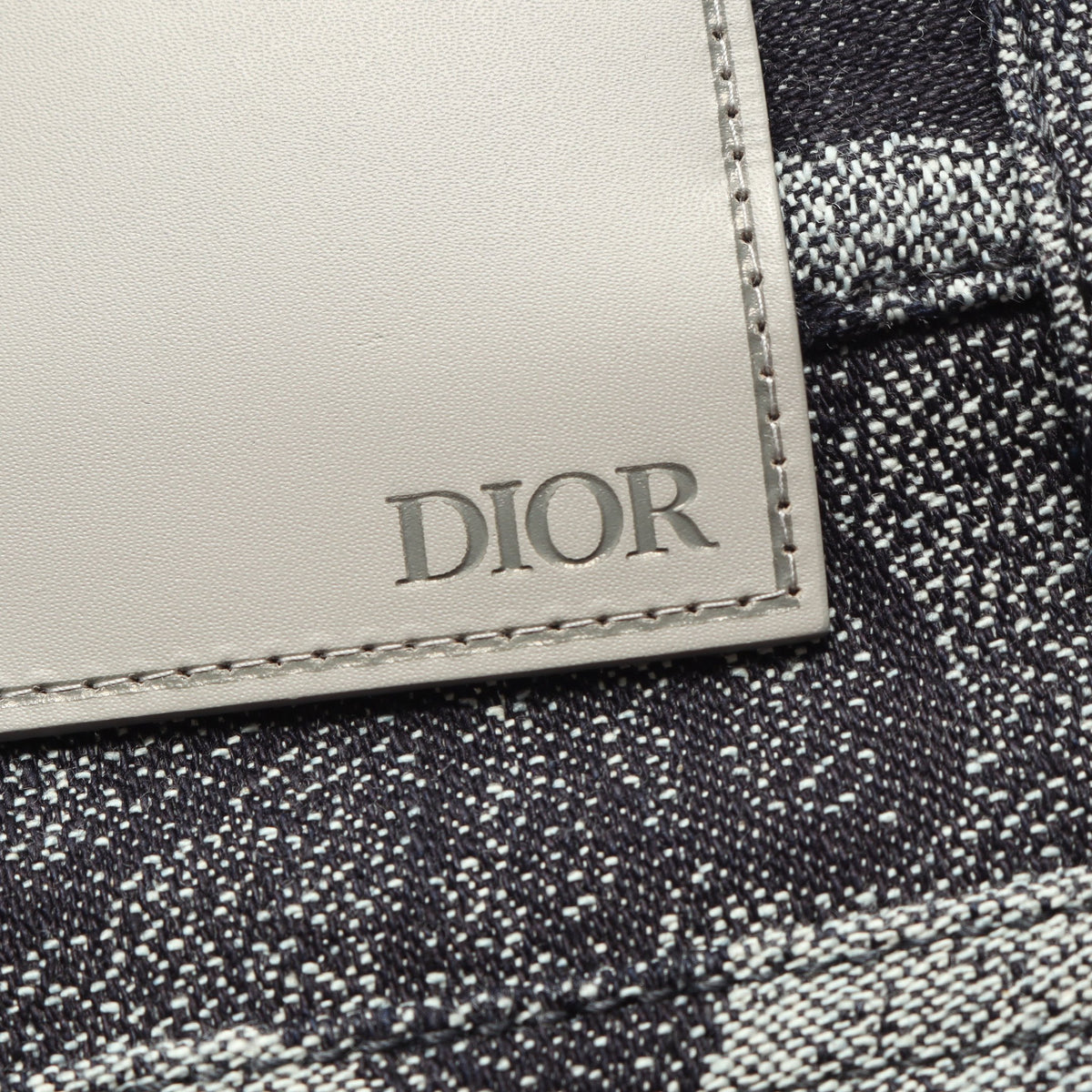 Christian Dior × PETER DOIG カモフラージュ デニムパンツ コットン インディゴブルー オフホワイト クリスチャンディオール