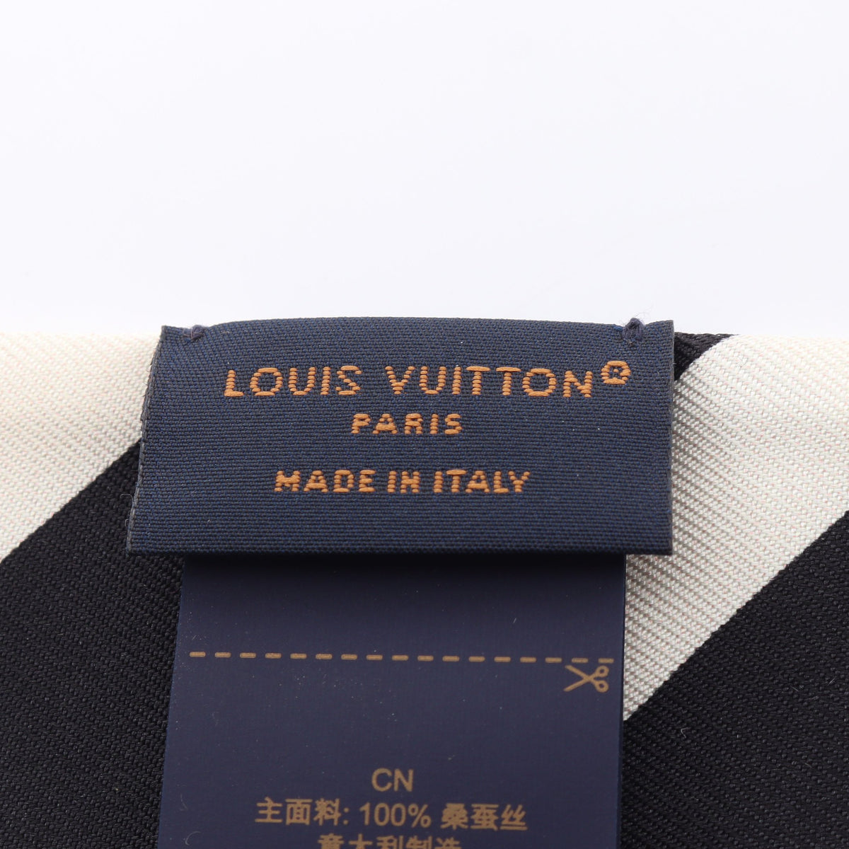 バンドーBB モノグラム シルエット ノワール スカーフ シルク ブラック ホワイト ルイヴィトン 財布・小物 LOUIS VUITTON