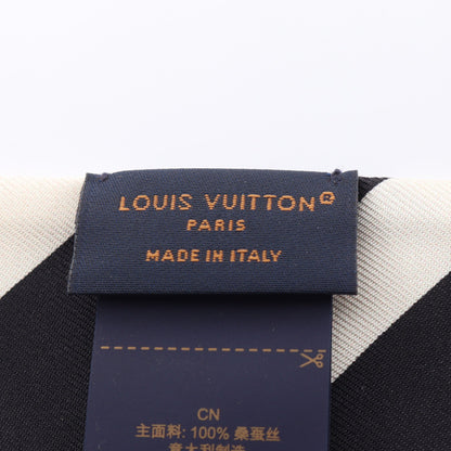 バンドーBB モノグラム シルエット ノワール スカーフ シルク ブラック ホワイト ルイヴィトン 財布・小物 LOUIS VUITTON