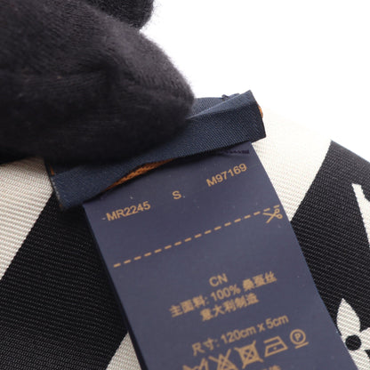 バンドーBB モノグラム シルエット ノワール スカーフ シルク ブラック ホワイト ルイヴィトン 財布・小物 LOUIS VUITTON
