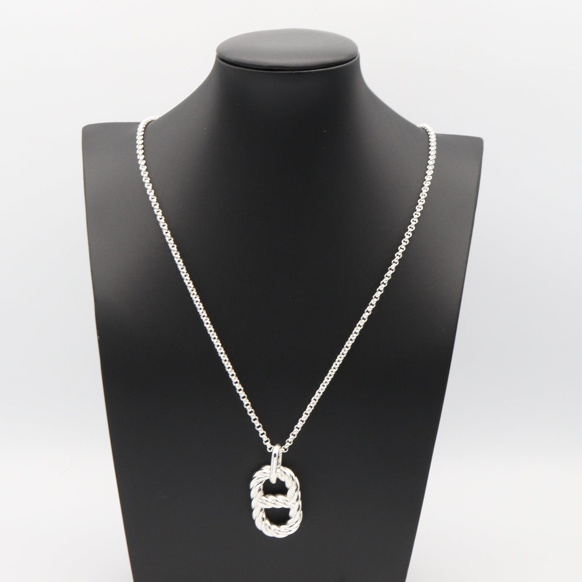 シェーヌダンクル アレアII ツイスト GM ネックレス ネックレス SV925 シルバー エルメス アクセサリー HERMES