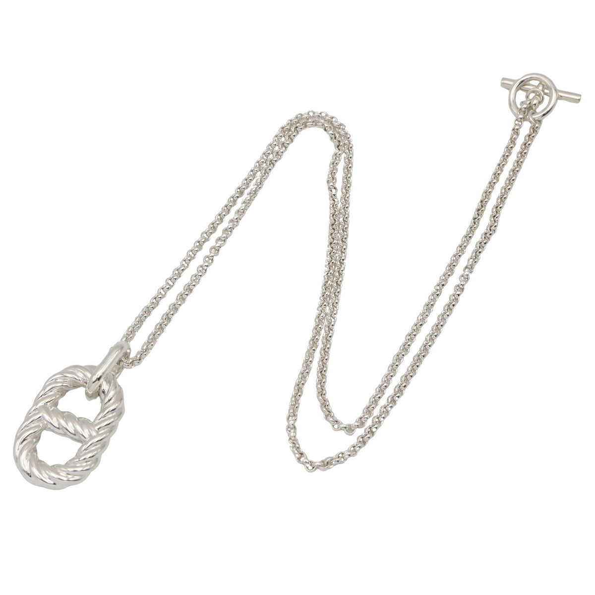 シェーヌダンクル アレアII ツイスト GM ネックレス ネックレス SV925 シルバー エルメス アクセサリー HERMES