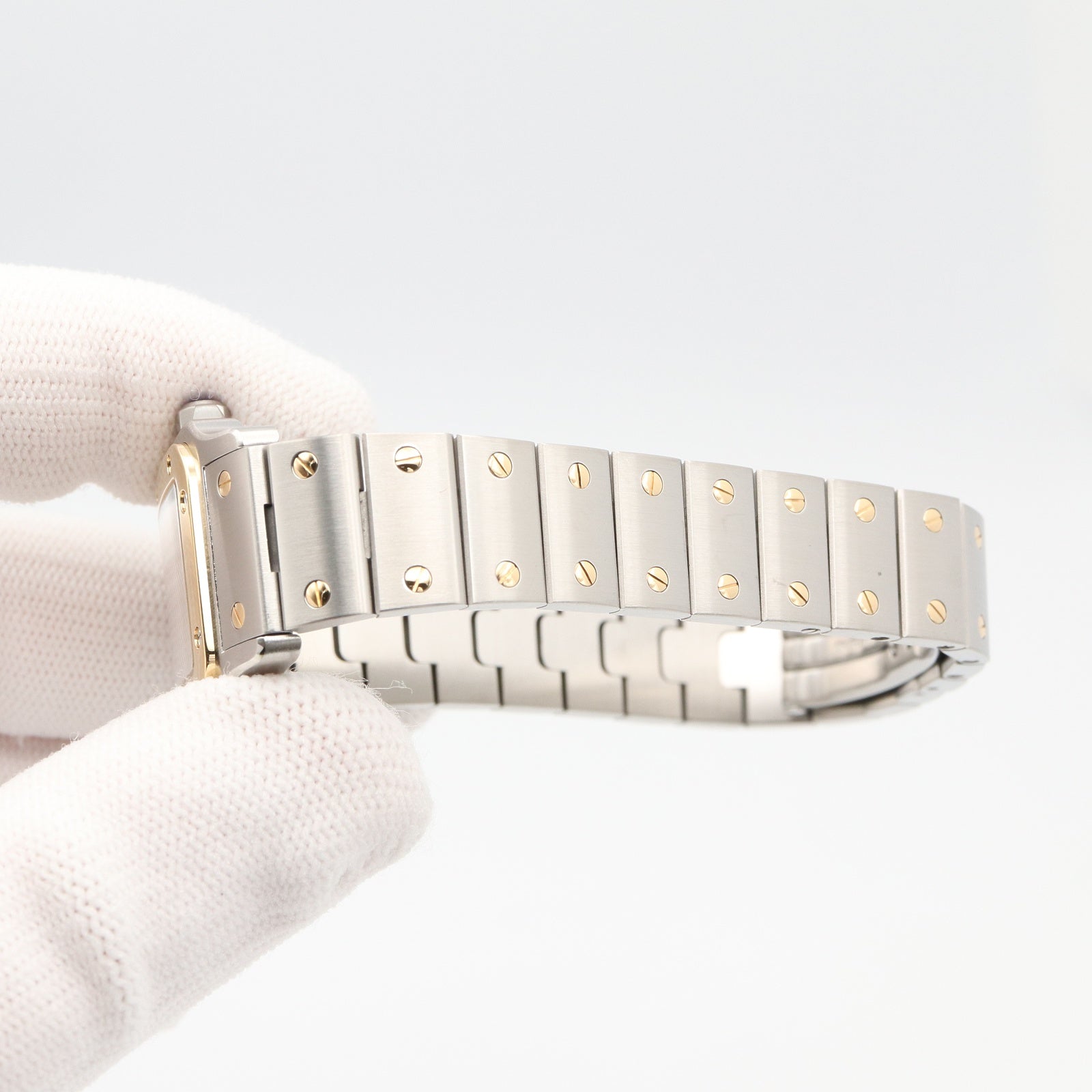 サントス ガルベ SM レディース 腕時計 クオーツ ステンレススチール シルバー カルティエ 時計 Cartier