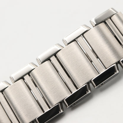 タンクフランセーズ SM レディース 腕時計 クオーツ ステンレススチール ピンク ピンクシェル カルティエ 時計 Cartier