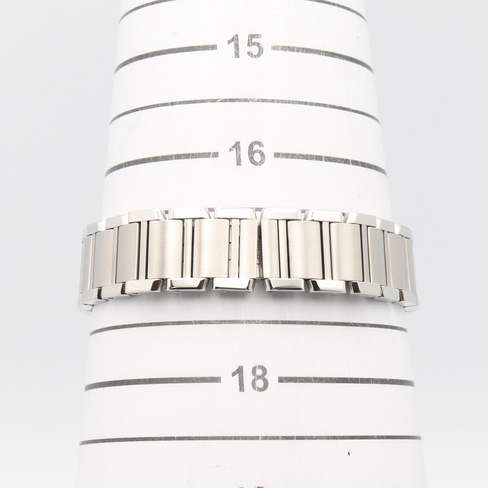 タンクフランセーズ SM レディース 腕時計 クオーツ ステンレススチール ピンク ピンクシェル カルティエ 時計 Cartier