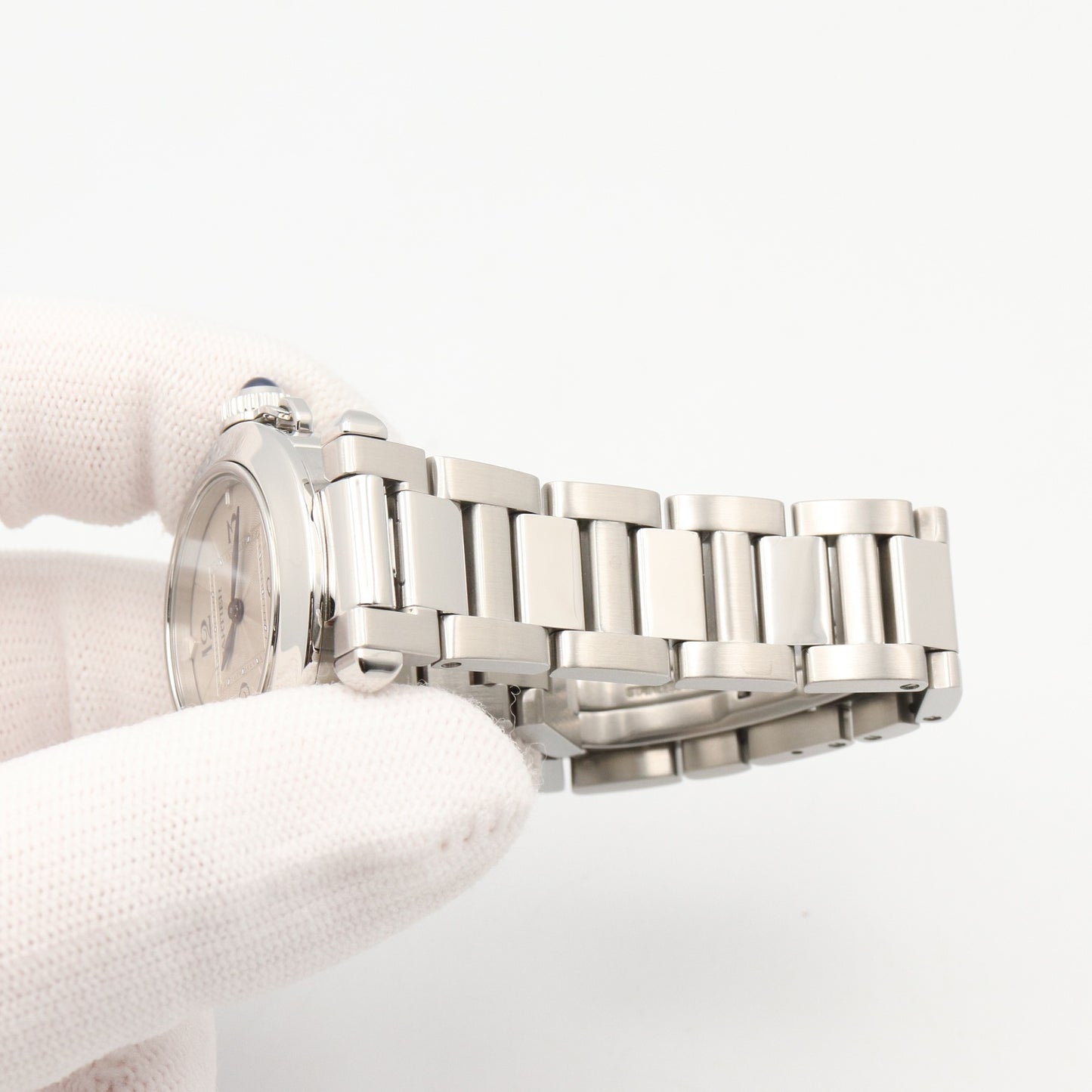 パシャ ドゥ カルティエ レディース 腕時計 クオーツ ステンレススチール シルバー カルティエ 時計 Cartier