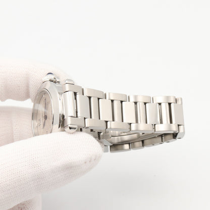 パシャ ドゥ カルティエ レディース 腕時計 クオーツ ステンレススチール シルバー カルティエ 時計 Cartier