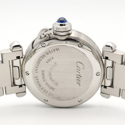 パシャ ドゥ カルティエ レディース 腕時計 クオーツ ステンレススチール シルバー カルティエ 時計 Cartier