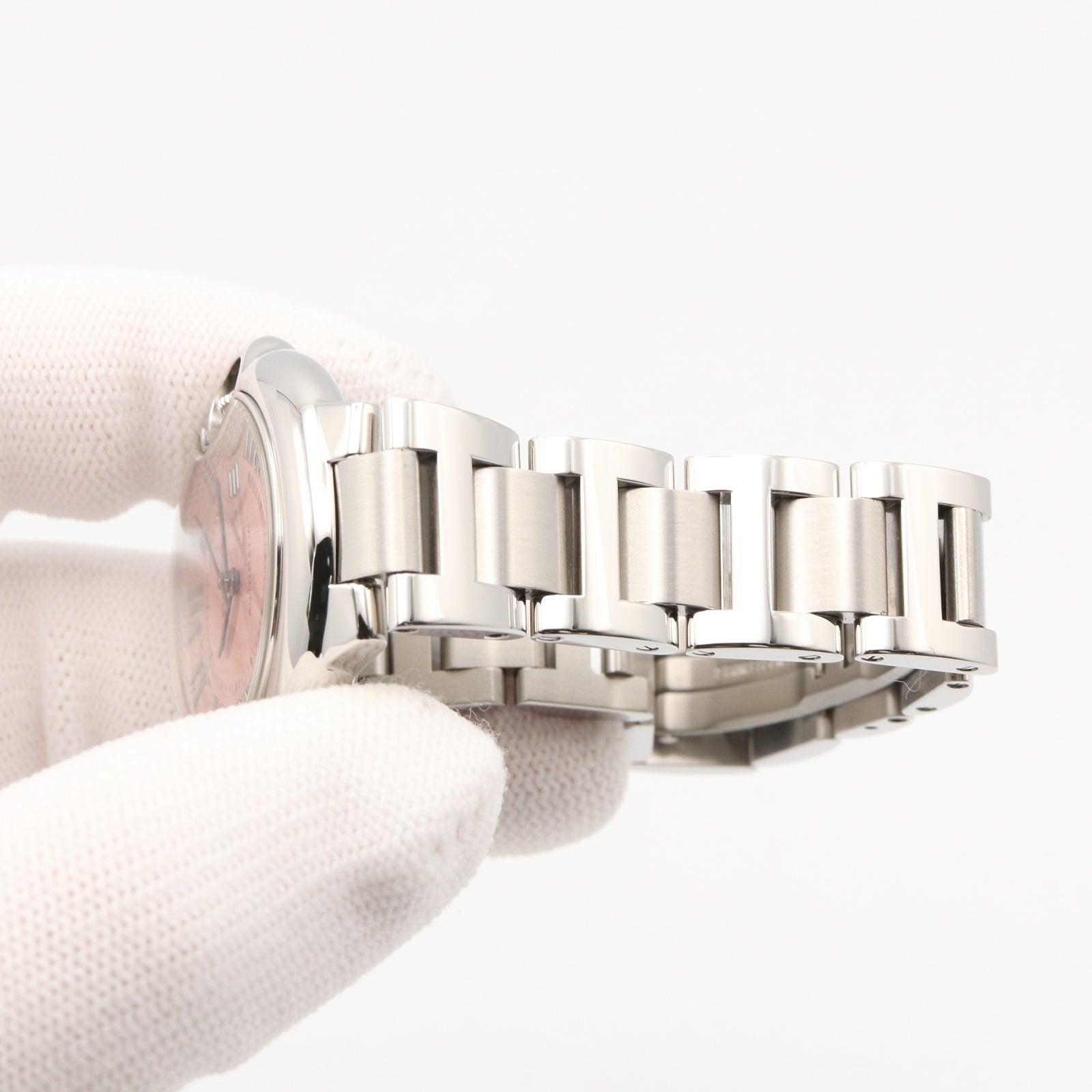バロンブルー 33mm レディース 腕時計 自動巻き ステンレススチール ピンク カルティエ 時計 Cartier