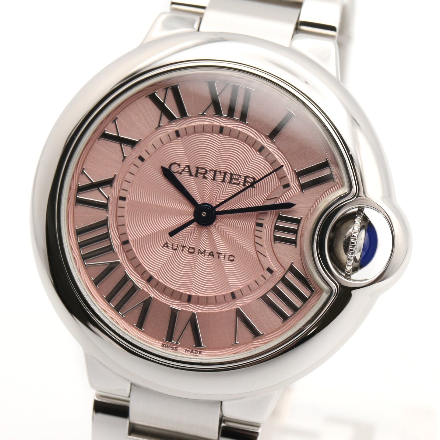 バロンブルー 33mm レディース 腕時計 自動巻き ステンレススチール ピンク カルティエ 時計 Cartier