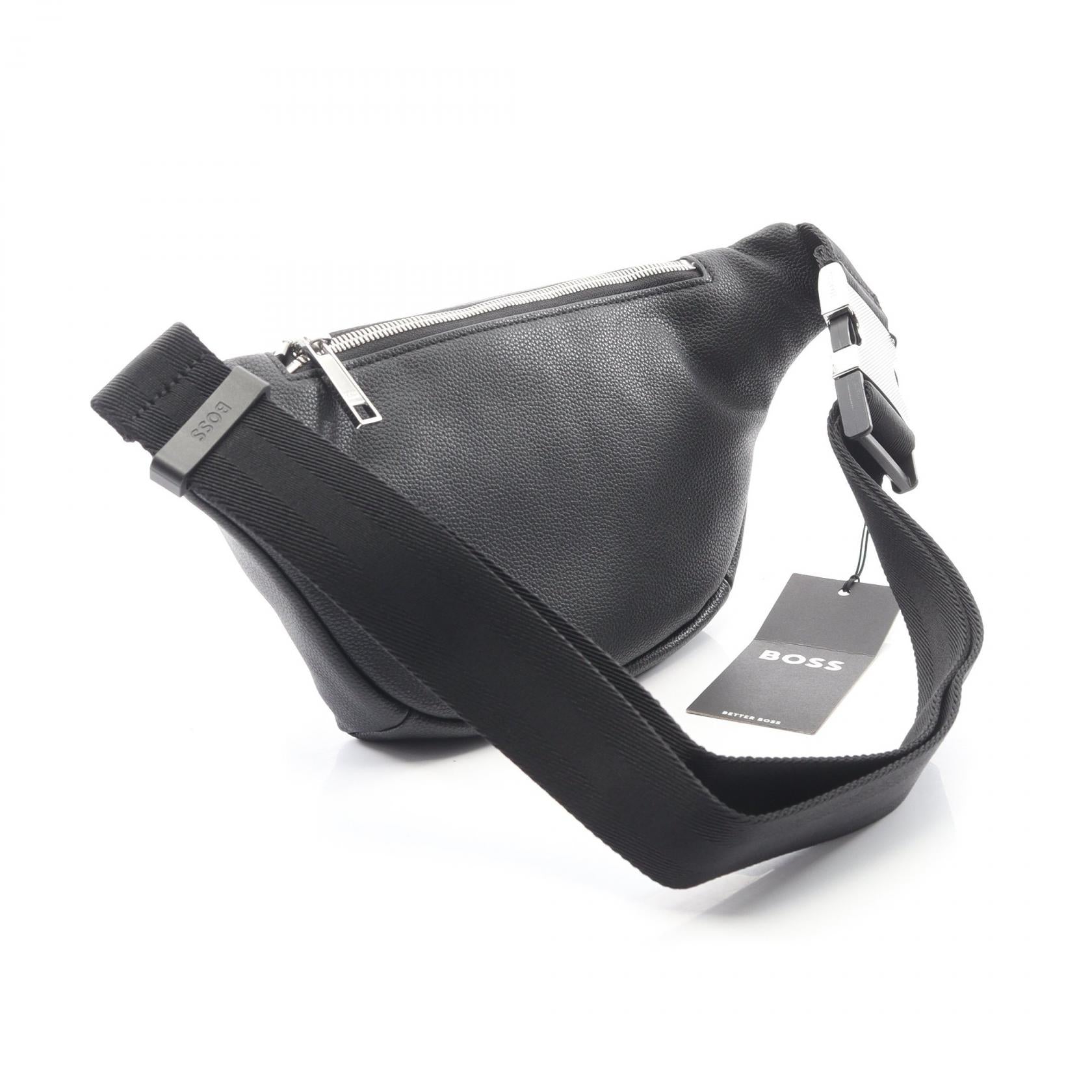 Ray Beltbag ボディバッグ その他 フェイクレザー ブラック ヒューゴボス バッグ HUGO BOSS