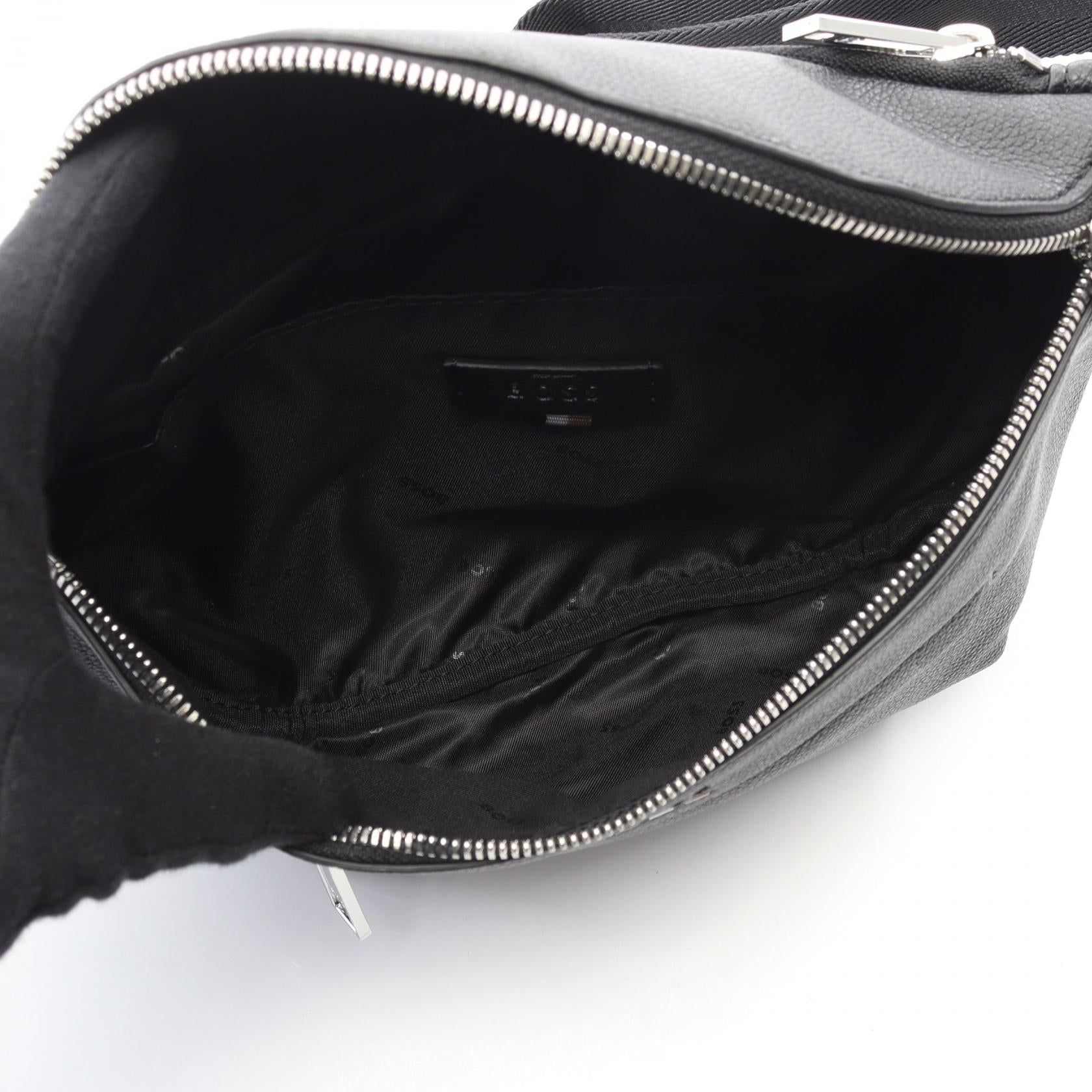 Ray Beltbag ボディバッグ その他 フェイクレザー ブラック ヒューゴボス バッグ HUGO BOSS
