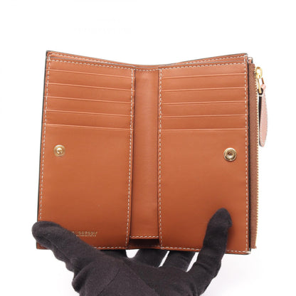 バイフォールド 二つ折り財布 レザー PVC ベージュ マルチカラー バーバリー 財布・小物 BURBERRY
