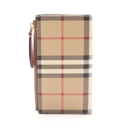 バイフォールド 二つ折り財布 レザー PVC ベージュ マルチカラー バーバリー 財布・小物 BURBERRY