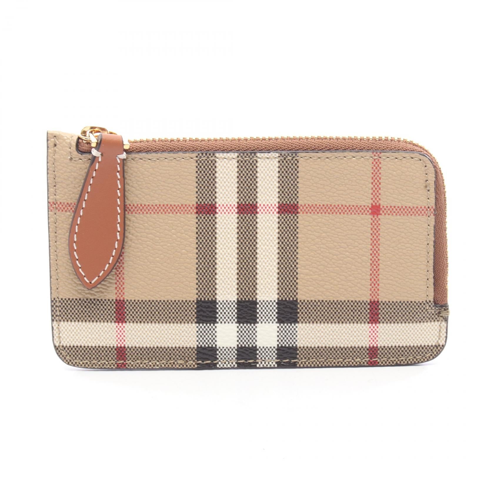カードケース コインケース レザー PVC ベージュ ブラウン マルチカラー バーバリー 財布・小物 BURBERRY