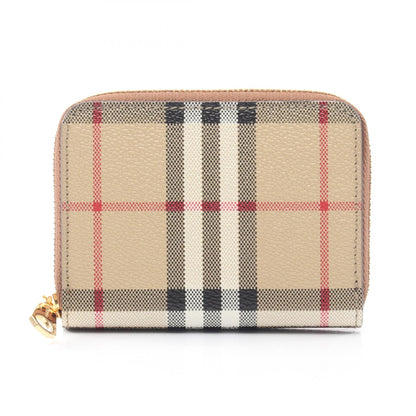 LS MN ZIP AROUND DFC ヴィンテージチェック コインケース その他 PVC ベージュ マルチカラー バーバリー 財布・小物 BURBERRY