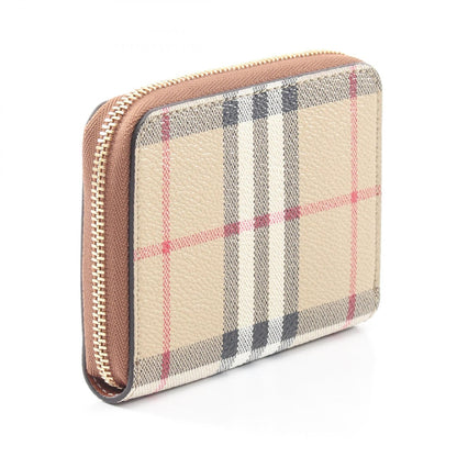 LS MN ZIP AROUND DFC ヴィンテージチェック コインケース その他 PVC ベージュ マルチカラー バーバリー 財布・小物 BURBERRY
