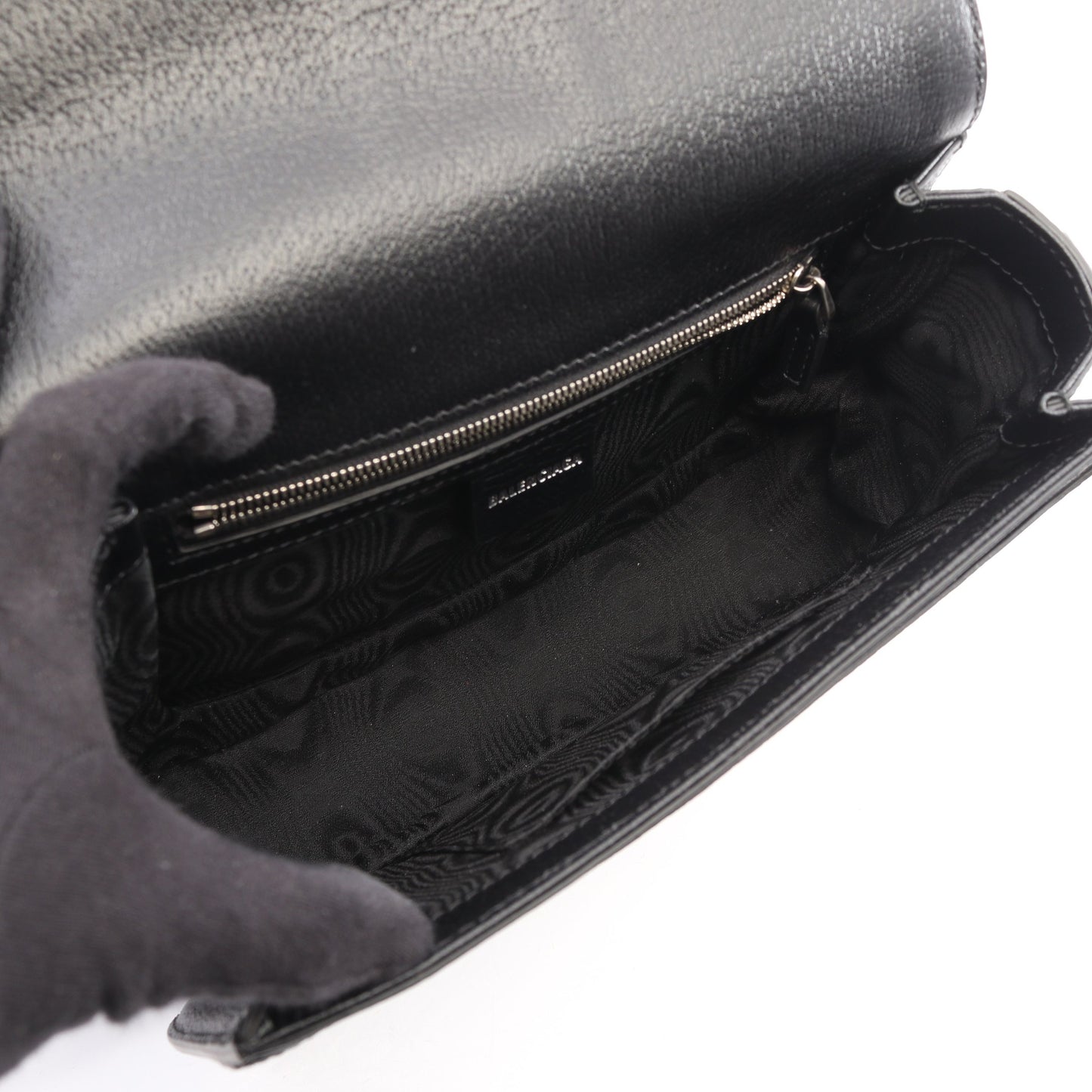 BALENCIAGA × GUCCI ザ ハッカープロジェクト ショルダーバッグ キャンバス レザー ダークグレー ブラック マルチカラー バレンシアガ