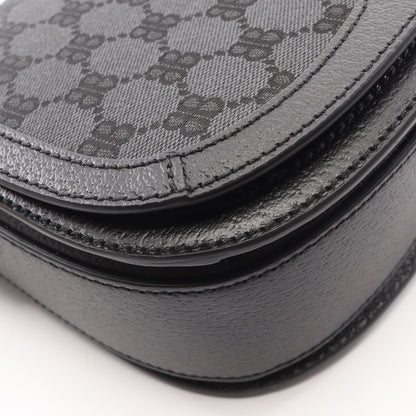 BALENCIAGA × GUCCI ザ ハッカープロジェクト ショルダーバッグ キャンバス レザー ダークグレー ブラック マルチカラー バレンシアガ