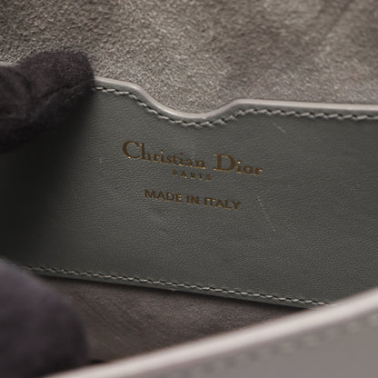 DIOR BOBBY バッグ ミディアム ショルダーバッグ レザー グレーグリーン クリスチャンディオール