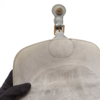 DIOR BOBBY バッグ ミディアム ショルダーバッグ レザー グレーグリーン クリスチャンディオール