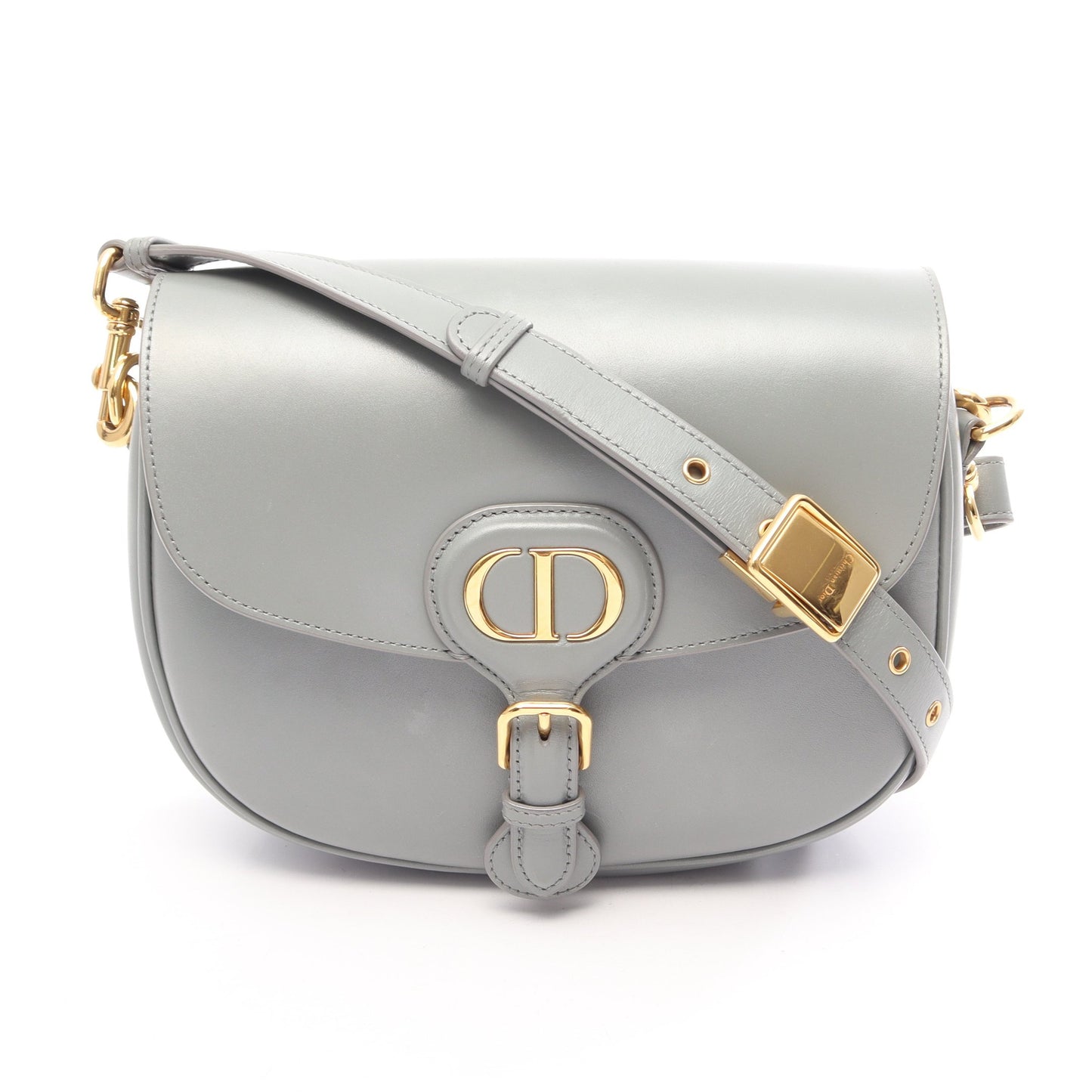 DIOR BOBBY バッグ ミディアム ショルダーバッグ レザー グレーグリーン クリスチャンディオール