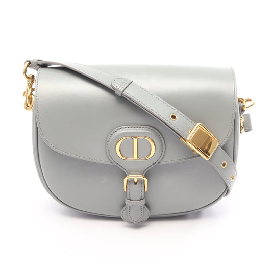 DIOR BOBBY バッグ ミディアム ショルダーバッグ レザー グレーグリーン クリスチャンディオール バッグ Christian Dior