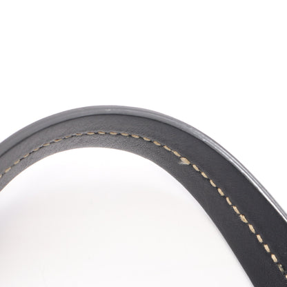 バケットバッグ フラワー 2WAY ハンドバッグ レザー ブラック ミュウミュウ