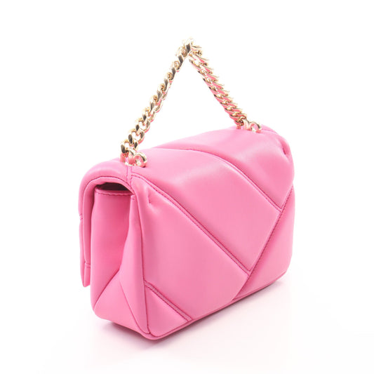 セルペンティ カボション ミニ 2WAY チェーンハンドバッグ レザー ピンク ブルガリ バッグ BVLGARI