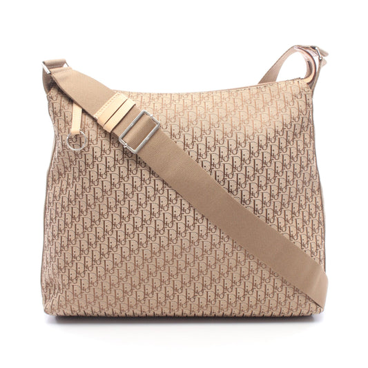 トロッター ショルダーバッグ キャンバス レザー ベージュ ブラウン クリスチャンディオール バッグ Christian Dior