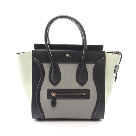 ラゲージ マイクロショッパー ハンドバッグ トートバッグ レザー ブラック グレー ライトグリーン セリーヌ バッグ CELINE