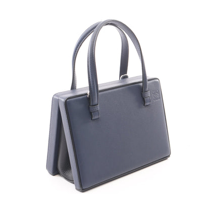 POSTAL SMALL ポスタル スモール シティ パリ 2WAY ハンドバッグ レザー ネイビー マルチカラー ロエベ