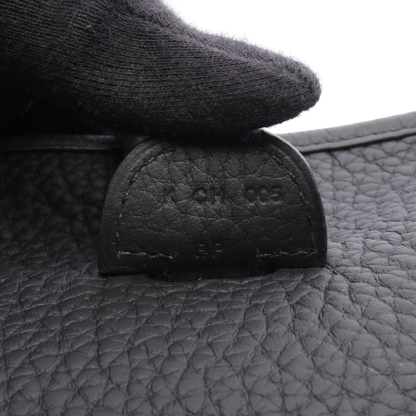 エヴリン 3 トロワ PM ショルダーバッグ トリヨンクレマンス ブラック シルバー金具 K刻印 エルメス