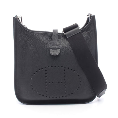 エヴリン 3 トロワ PM ショルダーバッグ トリヨンクレマンス ブラック シルバー金具 K刻印 エルメス