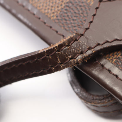ネヴァーフルMM ダミエエベヌ ショルダーバッグ トートバッグ PVC レザー ブラウン ルイヴィトン