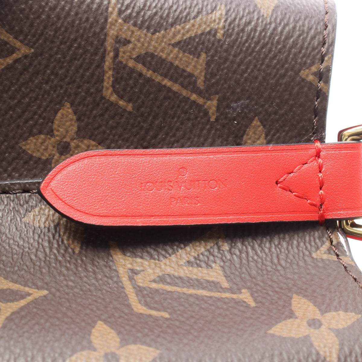 ネオノエ モノグラム コクリコ ショルダーバッグ PVC レザー ブラウン レッド ルイヴィトン バッグ LOUIS VUITTON