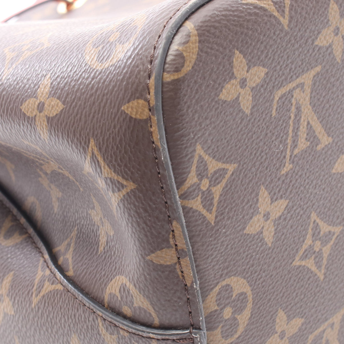 ネオノエ モノグラム コクリコ ショルダーバッグ PVC レザー ブラウン レッド ルイヴィトン バッグ LOUIS VUITTON