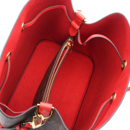 ネオノエ モノグラム コクリコ ショルダーバッグ PVC レザー ブラウン レッド ルイヴィトン バッグ LOUIS VUITTON