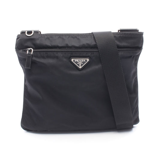 ショルダーバッグ ナイロン レザー ブラック プラダ バッグ PRADA
