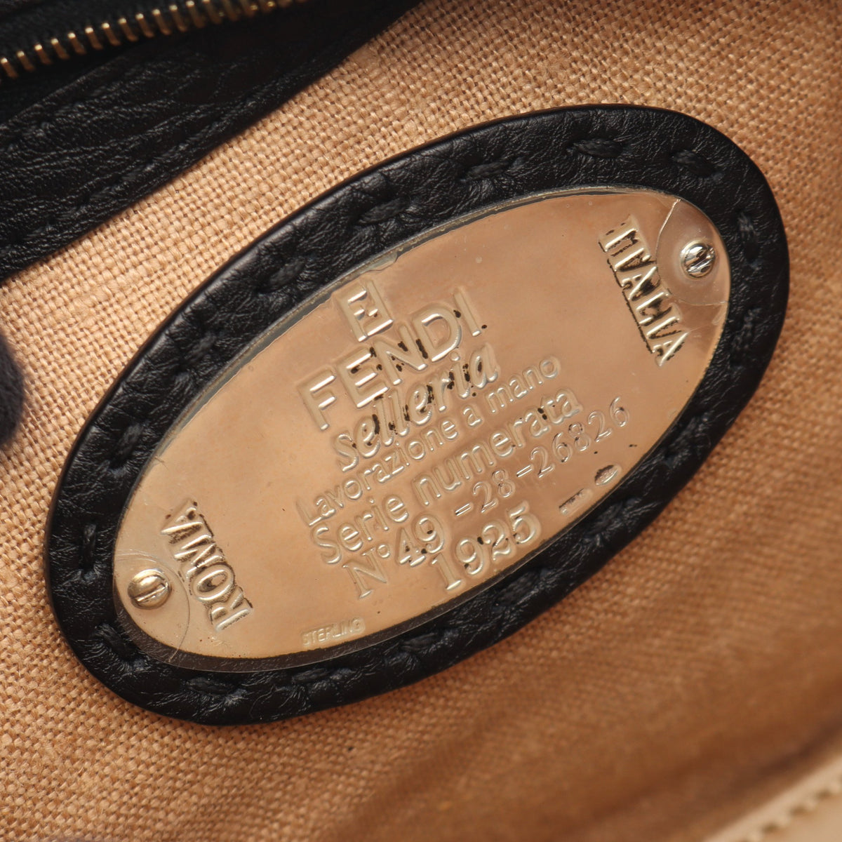 リンダバッグ セレリア ハンドバッグ レザー ブラック フェンディ バッグ FENDI