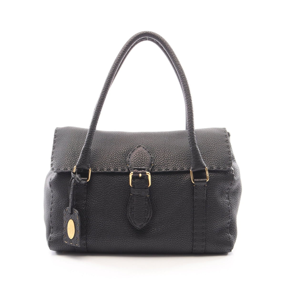 リンダバッグ セレリア ハンドバッグ レザー ブラック フェンディ バッグ FENDI
