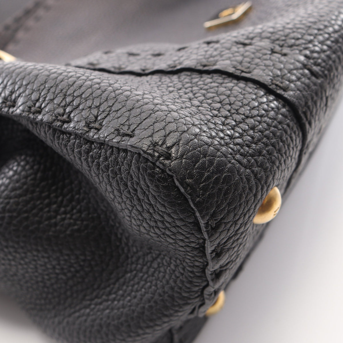 リンダバッグ セレリア ハンドバッグ レザー ブラック フェンディ バッグ FENDI
