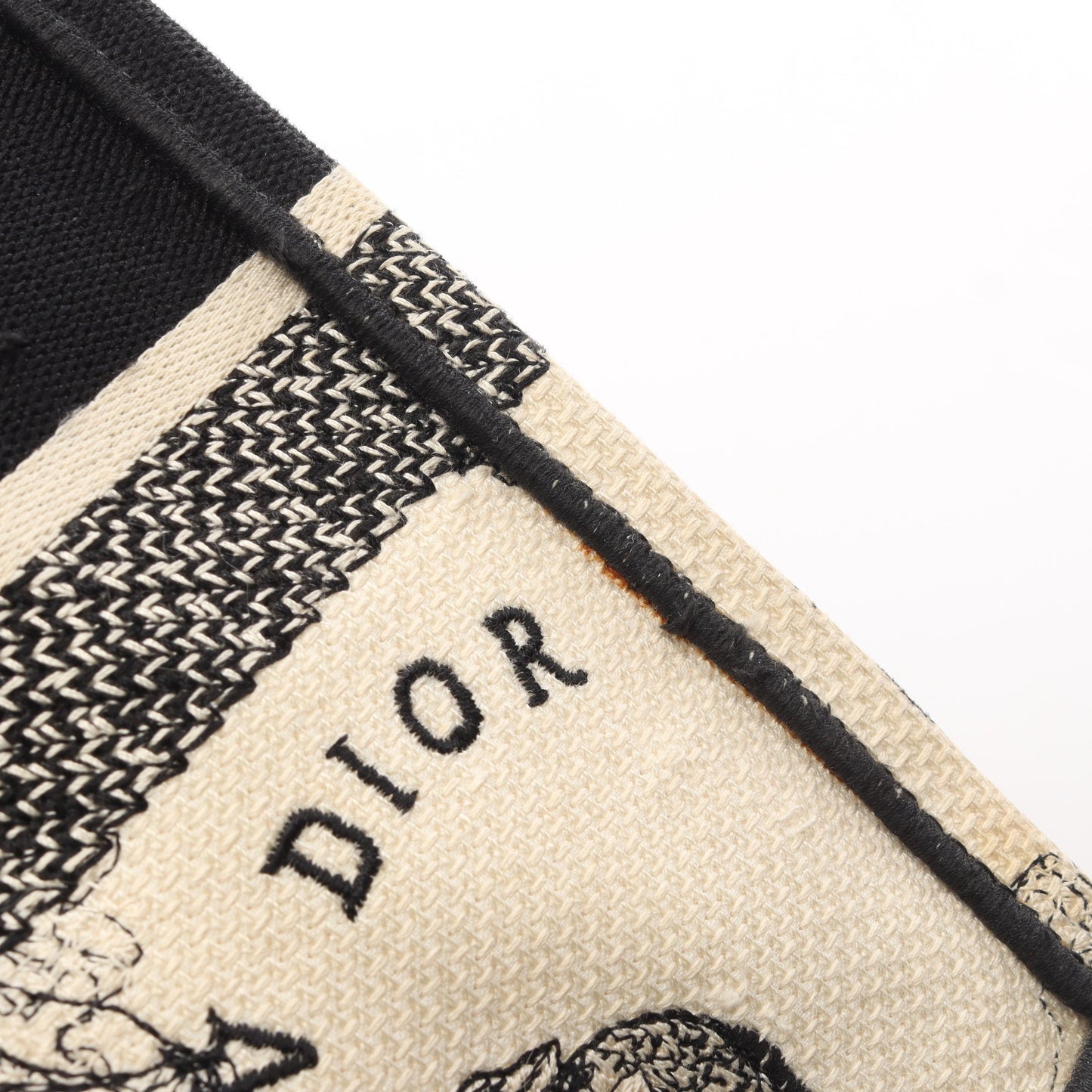 BOOK TOTE ブックトート ミディアム トワル ドゥ ジュイ ハンドバッグ トートバッグ キャンバス アイボリー ブラック クリスチャンディオール