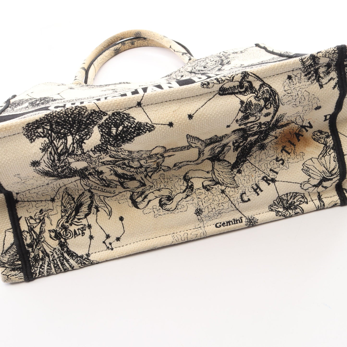 BOOK TOTE ブックトート ミディアム トワル ドゥ ジュイ ハンドバッグ トートバッグ キャンバス アイボリー ブラック クリスチャンディオール