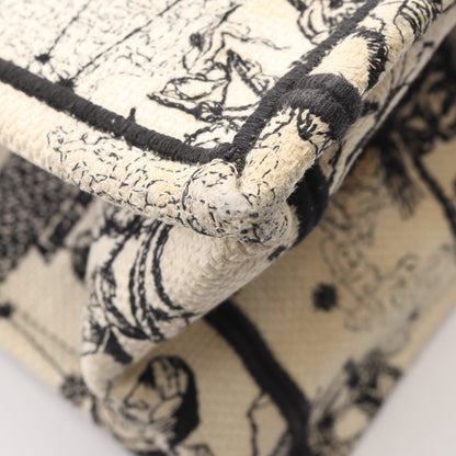 BOOK TOTE ブックトート ミディアム トワル ドゥ ジュイ ハンドバッグ トートバッグ キャンバス アイボリー ブラック クリスチャンディオール