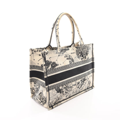 BOOK TOTE ブックトート ミディアム トワル ドゥ ジュイ ハンドバッグ トートバッグ キャンバス アイボリー ブラック クリスチャンディオール