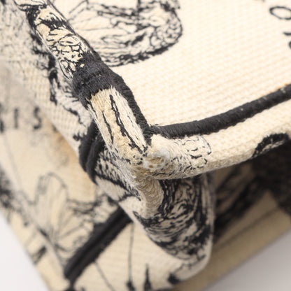 BOOK TOTE ブックトート ミディアム トワル ドゥ ジュイ ハンドバッグ トートバッグ キャンバス アイボリー ブラック クリスチャンディオール