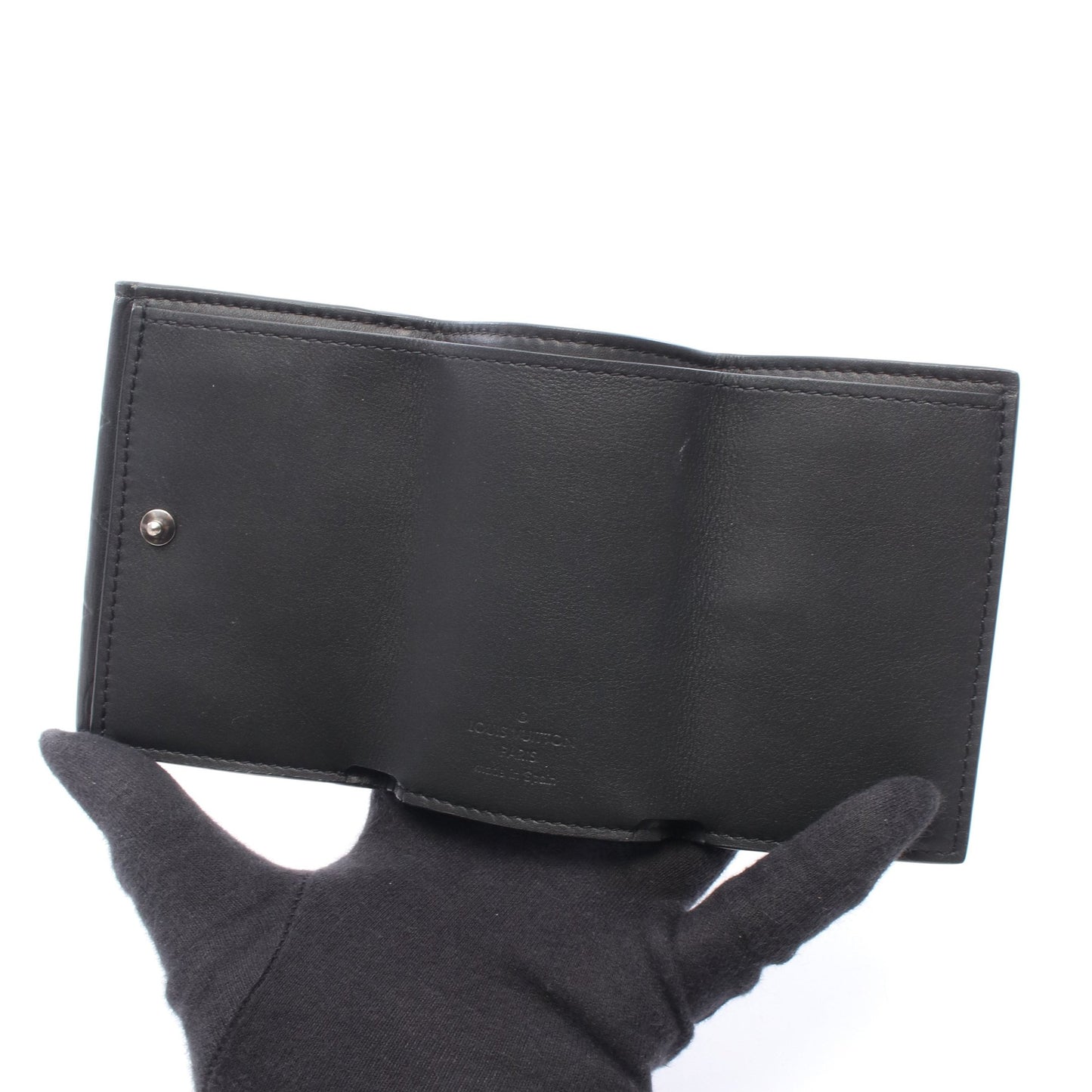 ディスカバリー コンパクト ウォレット モノグラムシャドウ 三つ折り財布 レザー ブラック ルイヴィトン