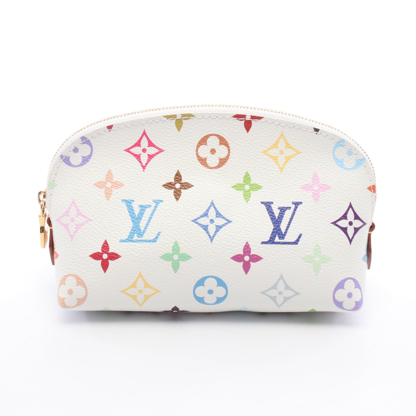 LV × TM ポシェット コスメティック モノグラムマルチカラー コスメポーチ PVC レザー ホワイト ルイヴィトン